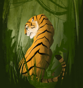 Tiger im Jungle