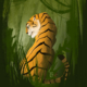 Tiger im Jungle